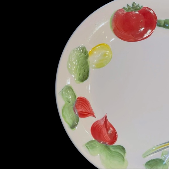 Set Of 3 Vintage Nasco Del Coronado Vegetable Motif  Salad Plates - Picture 9 of 16